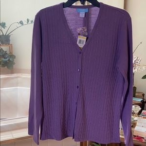 SUPER Soft Purple Cardigan NWT